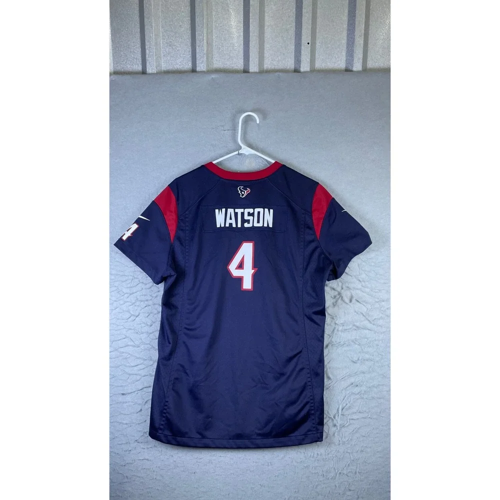 Nike Houston Texans Jersey Kids XL Blue Excellent Deshaun Watson 4 NFL Football